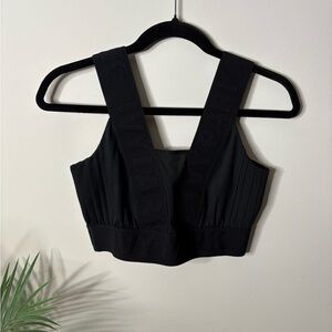Ivy Park Logo Black Sports Bra Crop Tank Top Small